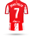 JOÃO FÉLIX #7 Uniforme atlético de madrid 2021 de João de Félix