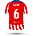 KOKE #6 Camiseta atlético de madrid 2022 de Koke