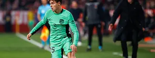 Rodrigo Riquelme con la tercera equipación del atlético de madrid 2023