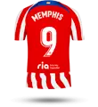 MEMPHIS #9 Camiseta atlético de madrid 2022 de Memphis
