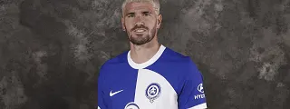 De Paul con la 2 camiseta atlético de madrid 2023