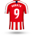 MORATA #9 Camiseta Morata Atlético de Madrid 2019-20 Local