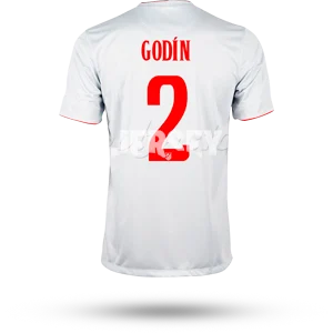 KOKE #6 Camiseta Atlético de Madrid 2014-15 visitante dorsal de Godín #2