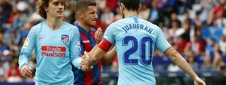 Juanfran y Griezmann con la segunda equipación atlético de madrid 2018