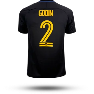 KOKE #6 segunda equipación atlético de madrid 2016 dorsal de Godín #2