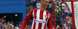 Fernando Torres con la camiseta atlético de madrid 2016 17