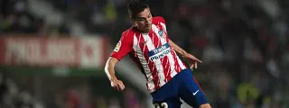 Jugador con la equipación atlético 2017