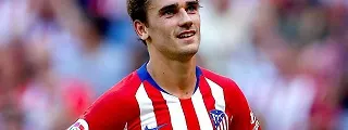 Griezmann con la camiseta atlético de madrid 2018