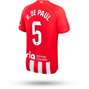 KOKE #6 Camiseta Atlético de Madrid 2023 dorsal de Rodrigo De Paul