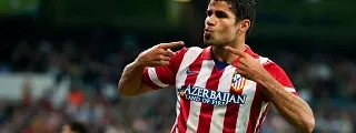 Diego Costa con la camiseta atleti 2013