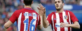 Jugadores celebrando un gol con la camiseta atlético 2016 2017