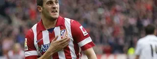 Koke con la equipación atlético de madrid 2013