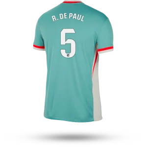 KOKE #6 Camiseta Atlético de Madrid 2024-25 visitante dorsal de Rodrigo De Paul