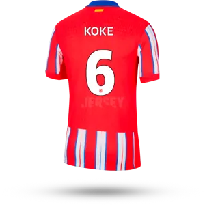 KOKE #6 camiseta atlético de madrid 2024 local dorsal de Koke