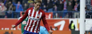 Fernando Torres con la camiseta atlético de madrid 15 16