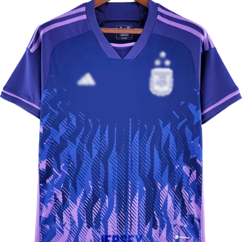 camiseta argentina 2022 con las tres estrellas visitante