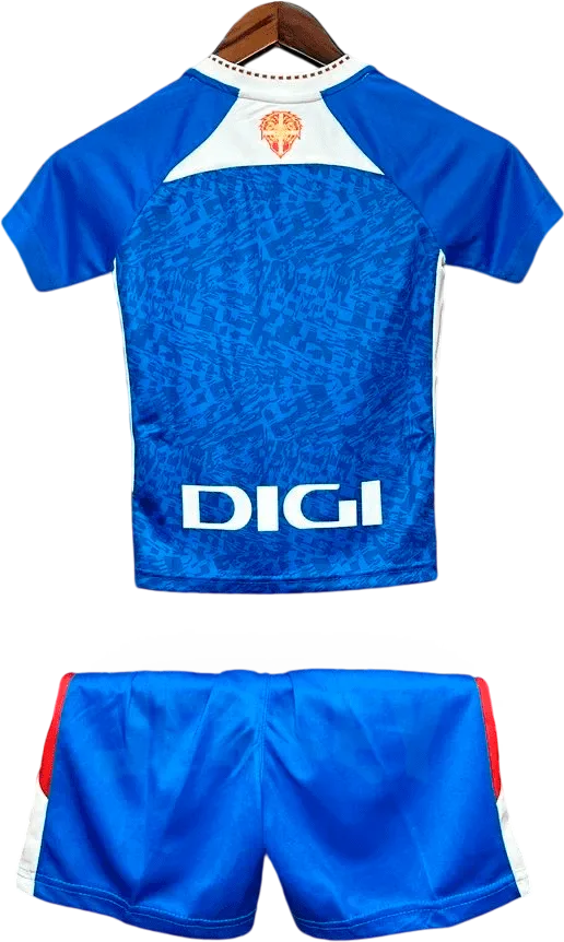 camiseta athletic club 2024 25 versión infantil visitante reverso