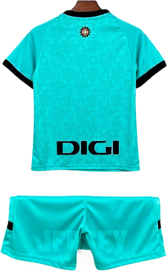 camiseta athletic club 2025 26 visitante versión infantil reverso