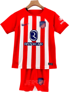 camiseta retro atletico de madrid 2023-24 versión infantil