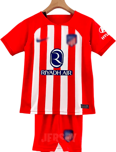 camiseta retro atletico de madrid 2023-24 versión infantil