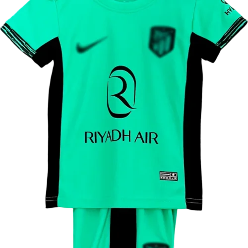 camiseta retro atletico de madrid 2023-24 versión infantil tercera