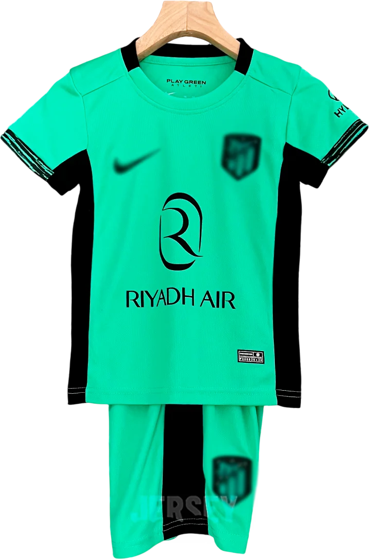 camiseta retro atletico de madrid 2023-24 versión infantil tercera