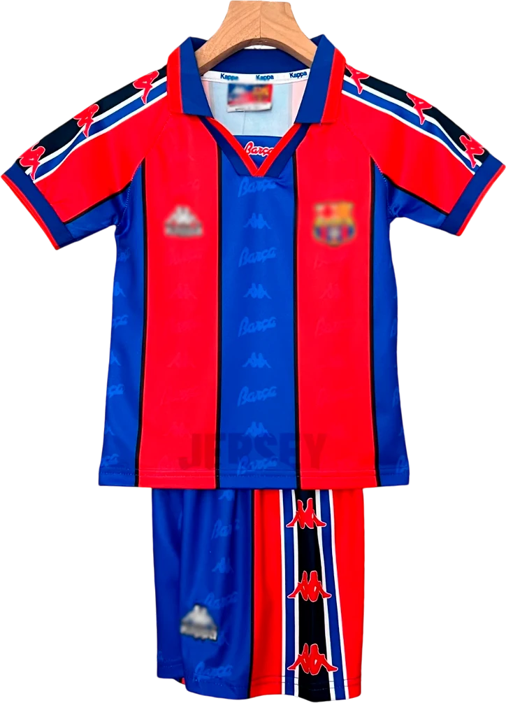camiseta retro barcelona 1995-97 versión infantil