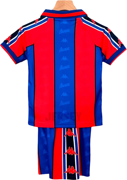 camiseta retro barcelona 1995-97 versión infantil reverso