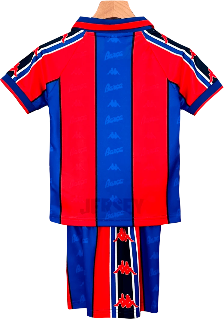 camiseta retro barcelona 1995-97 versión infantil reverso