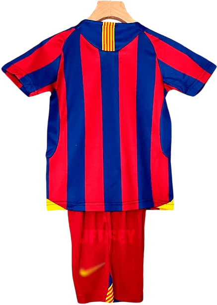 camiseta retro barcelona 2005-06 versión infantil reverso