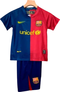camiseta retro barcelona 2008-09 versión infantil