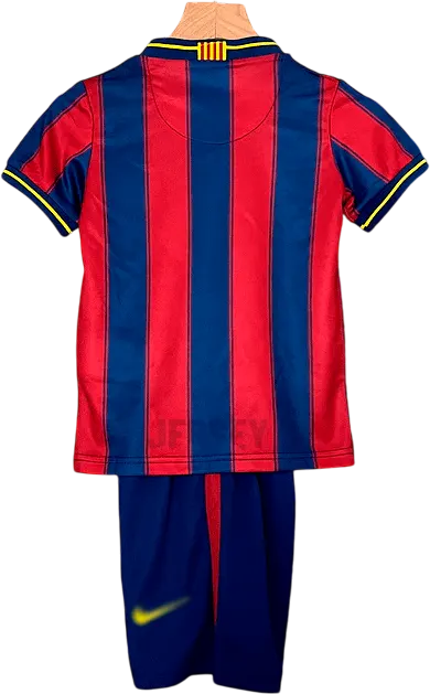 camiseta retro barcelona 2009-10 versión infantil reverso