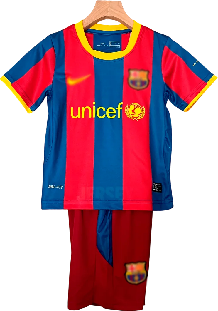 camiseta retro barcelona 2010-11 versión infantil