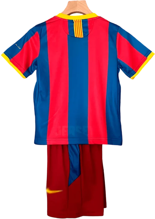 camiseta retro barcelona 2010-11 versión infantil reverso