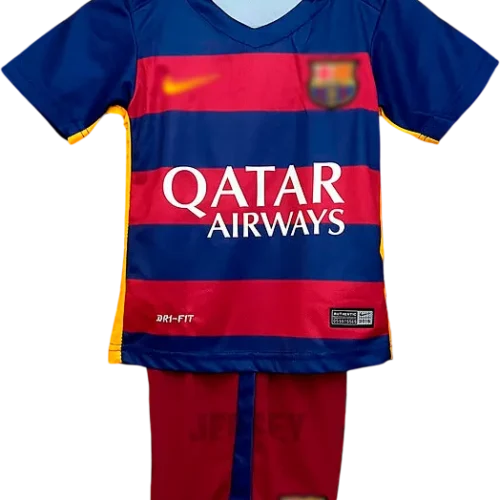 camiseta retro barcelona 2015-16 versión infantil