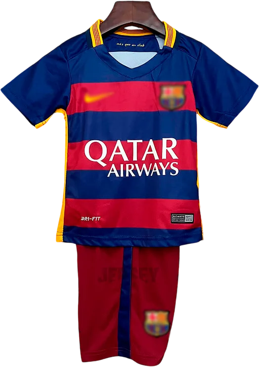 camiseta retro barcelona 2015-16 versión infantil