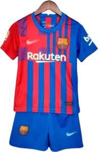 camiseta retro barcelona 2021-22 versión infantil