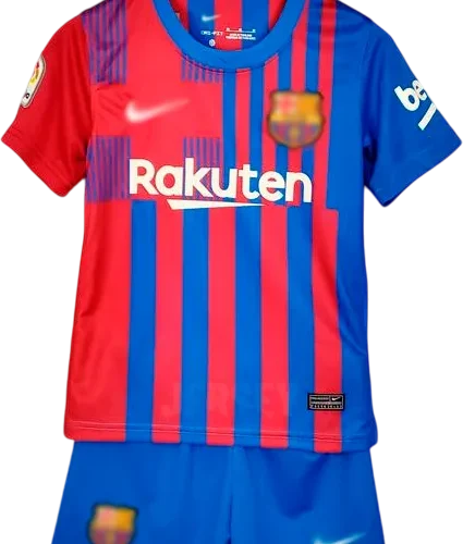 camiseta retro barcelona 2021-22 versión infantil