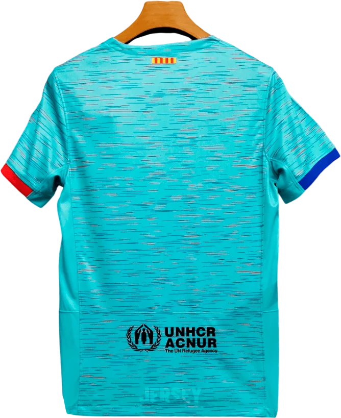 camiseta retro barcelona 2023-24 tercera reverso