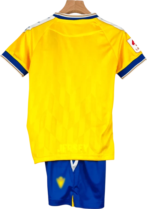 camiseta cádiz 2023 24 versión infantil reverso