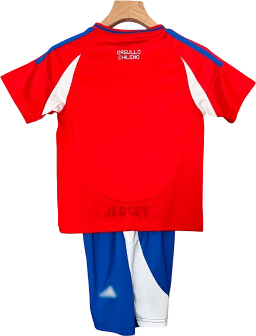 camiseta de la selección chilena 2024 versión infantil reverso