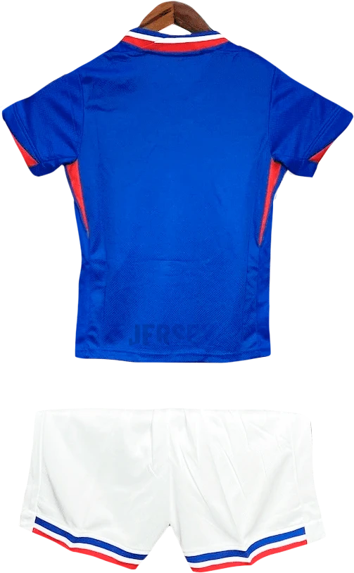 camiseta Francia 2024 versión infantil reverso