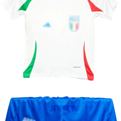 camiseta italia 2024 versión infantil visitante