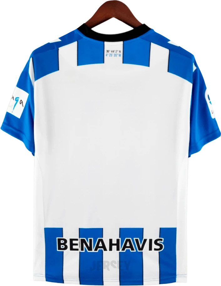 camiseta málaga 2022 23 reverso