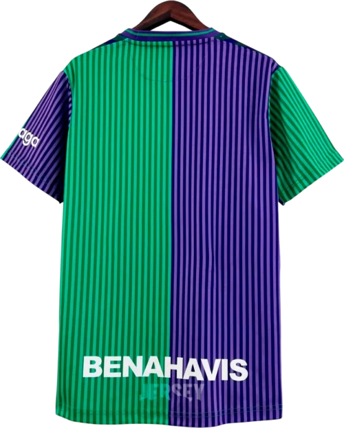 camiseta málaga 2023 24 visitante reverso