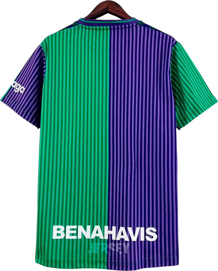 camiseta málaga 2023 24 visitante reverso