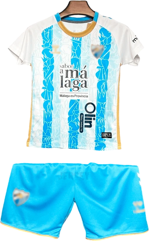 camiseta málaga versión infantil 2024 25
