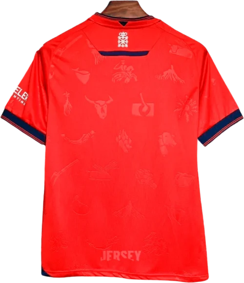 camiseta del osasuna 2024 25 reverso