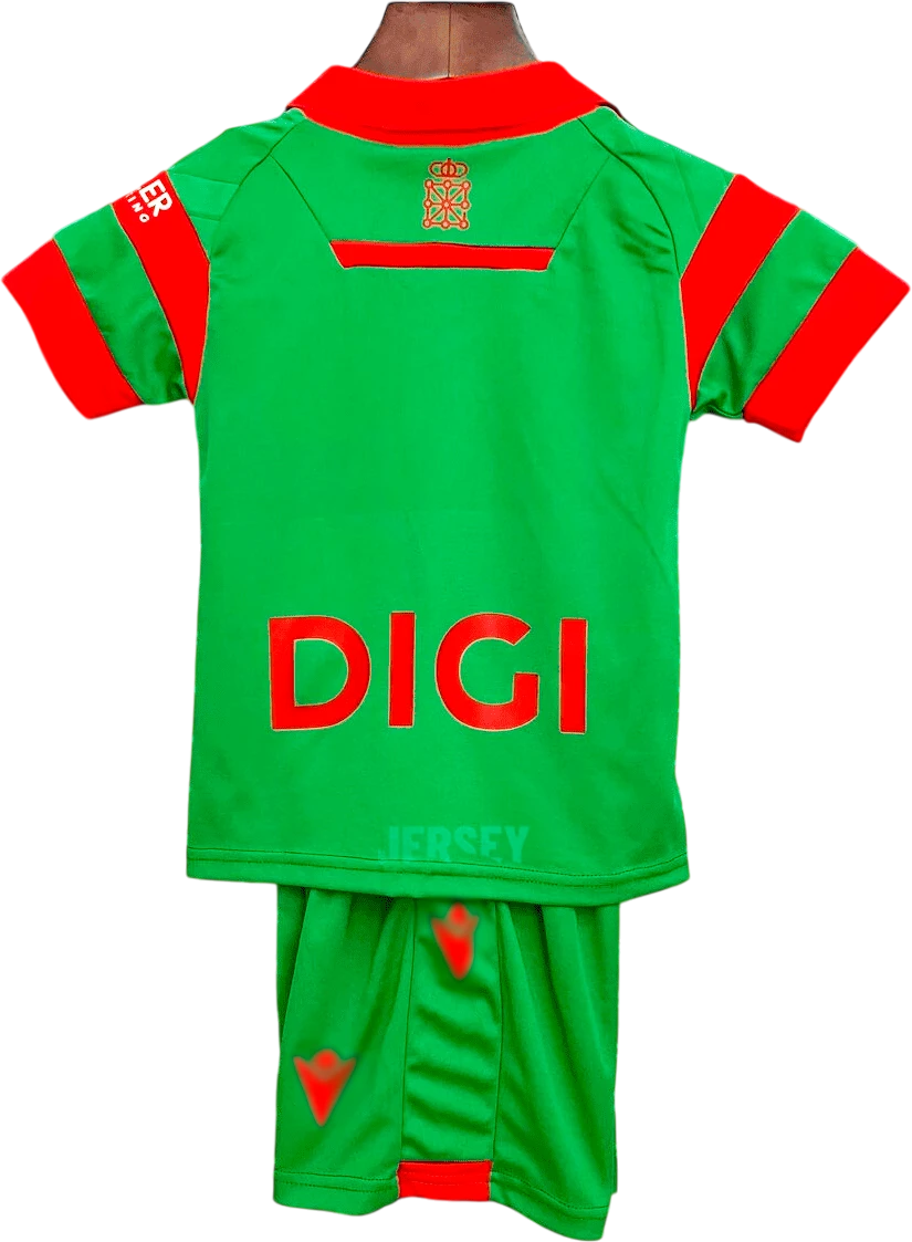 camiseta del osasuna 2025 26 versión infantil visitante reverso