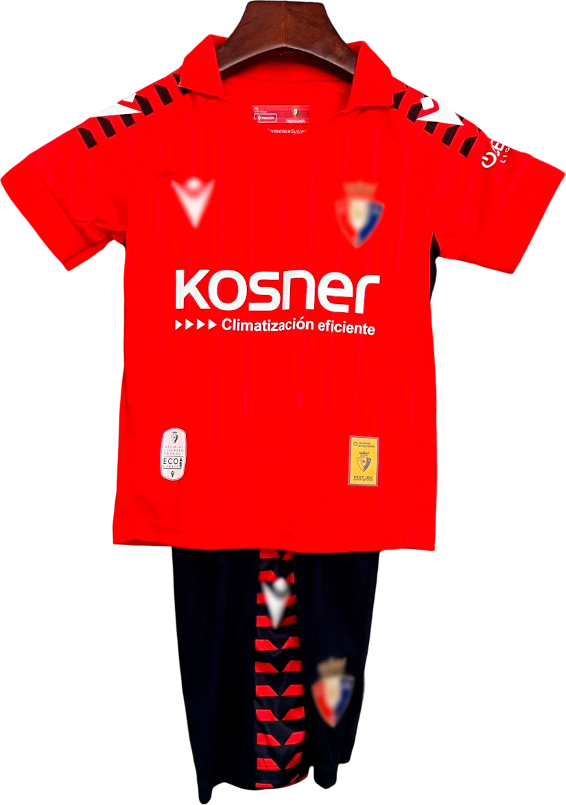 camiseta del osasuna 2025 26 versión infantil local